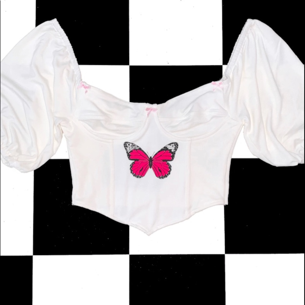 BRAND NEW WITH TAGS OMIGHTY BUTTERFLY TOP